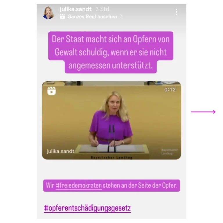 MdL Julika Sandt- Statement