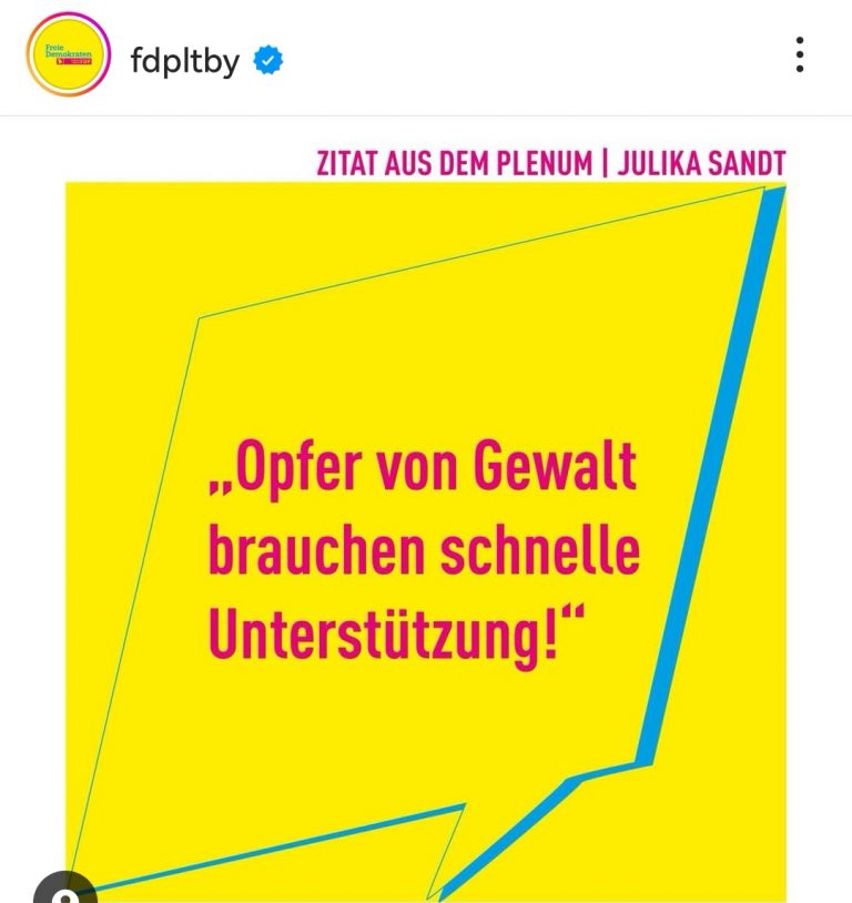 Beitrag der FDP Landtagsfraktion Bayern